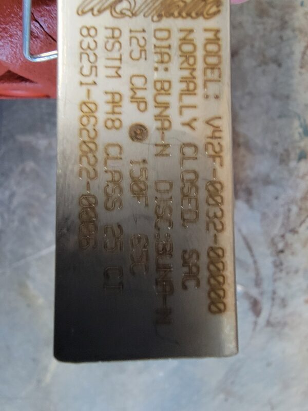 V42F-0032-00000 - 2" - Normally Closed, Spring Assist Closed - 425 A Body AqMatic Valve - Image 3