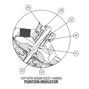 1077826 Position Indicator Screw for AqMatic-AquaMatic 520 PI