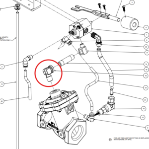 348-ZZ – Fitting, Elbow 14 MNPT X 14 FNPT