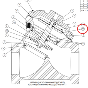 426-DAA Lower Stainless Steel Diaphragm Plate for AV6 Valves