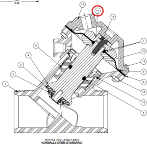 43042 Upper Diaphragm Plate for AqMatic-AquaMatic 521 Valves