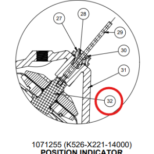 43142 Shaft for 526 Valve Position Indicator