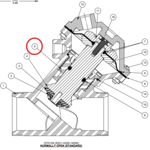 521-GT Teflon Shaft Guide for AqMatic/AquaMatic 521 Valves