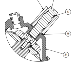 521-Y Adjustable Limit Stop Screw for AqMatic K521 Valves