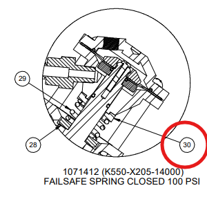 AqMatic 5520 Centering Collar 5520-D Valve Replacement Part