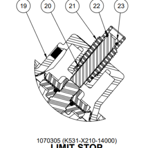 V531-576 Limit Stop Screw for AqMatic-AquaMatic 531 Valves