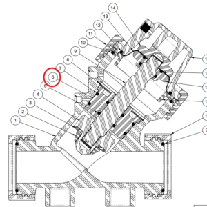 V534-491 – Shaft Guide, 534, PVC, Machined