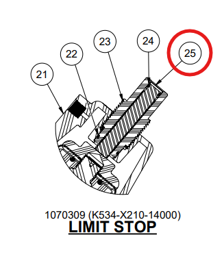 V534-576 – Screw, Limit Stop