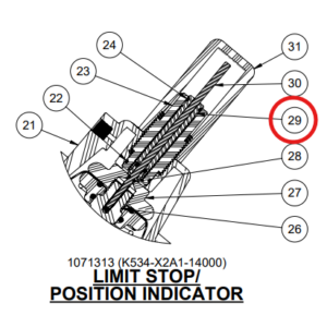 V534-700 – Guide Assembly, Limit Stop Screw